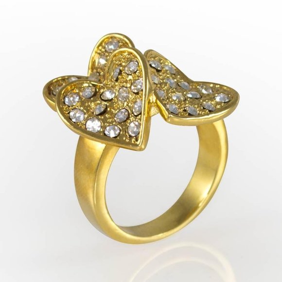 Ring with 3 hearts - Picture 2 of 2